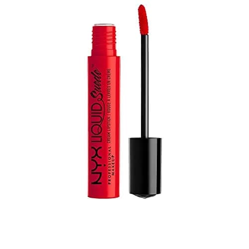 NYX PROFESSIONAL MAKEUP Liquid Suede Cream Lipstick Kitten Heels | Bright Red Matte Finish thumbnail 1