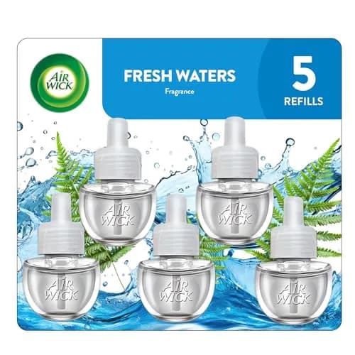 Air Wick Plug In Refills, Fresh Waters Scented Oils | Long-Lasting Fragrance (3.3 Fl Oz) | Natural Essential Oils thumbnail 1