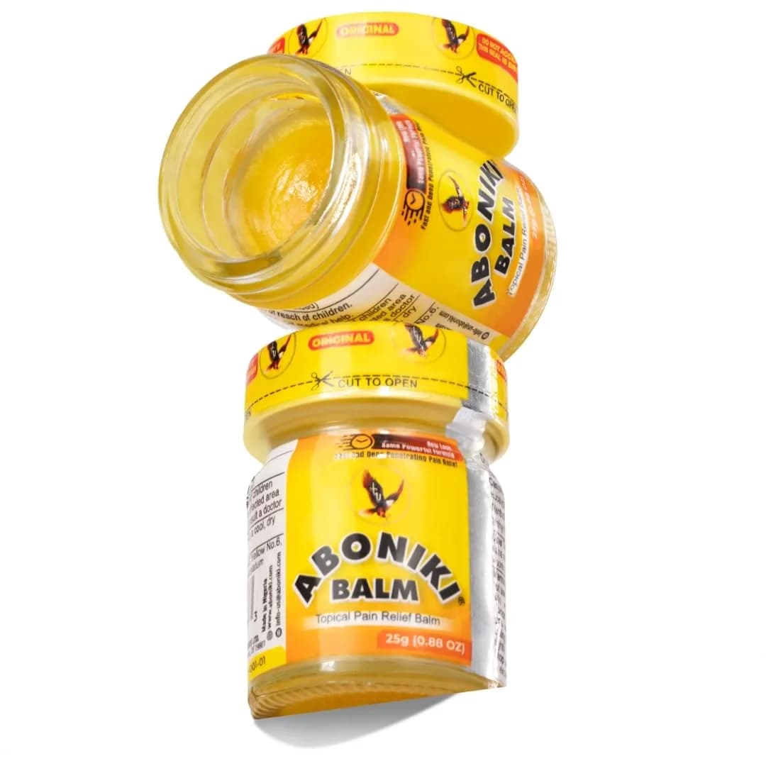 Aboniki Balm (2 x 25g / 1.76oz) | Fast-Acting Topical Pain Relief for Muscles & Joints — Yellow
