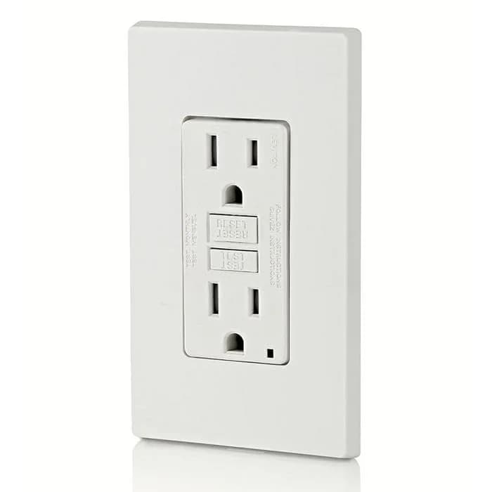 Leviton GFCI Outlet 15 Amp White 125V (4.59 cm L x 7.79 cm W x 12.09 cm H) | Self-Testing Ground Fault Protection thumbnail 10