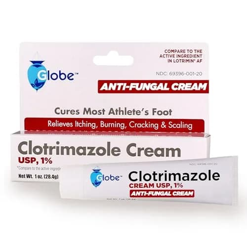 Globe Pharmacy Clotrimazole Cream 1% Antifungal Treatment 28.35 g (1 oz) | Relieves Itching, Burning, Scaling thumbnail 1
