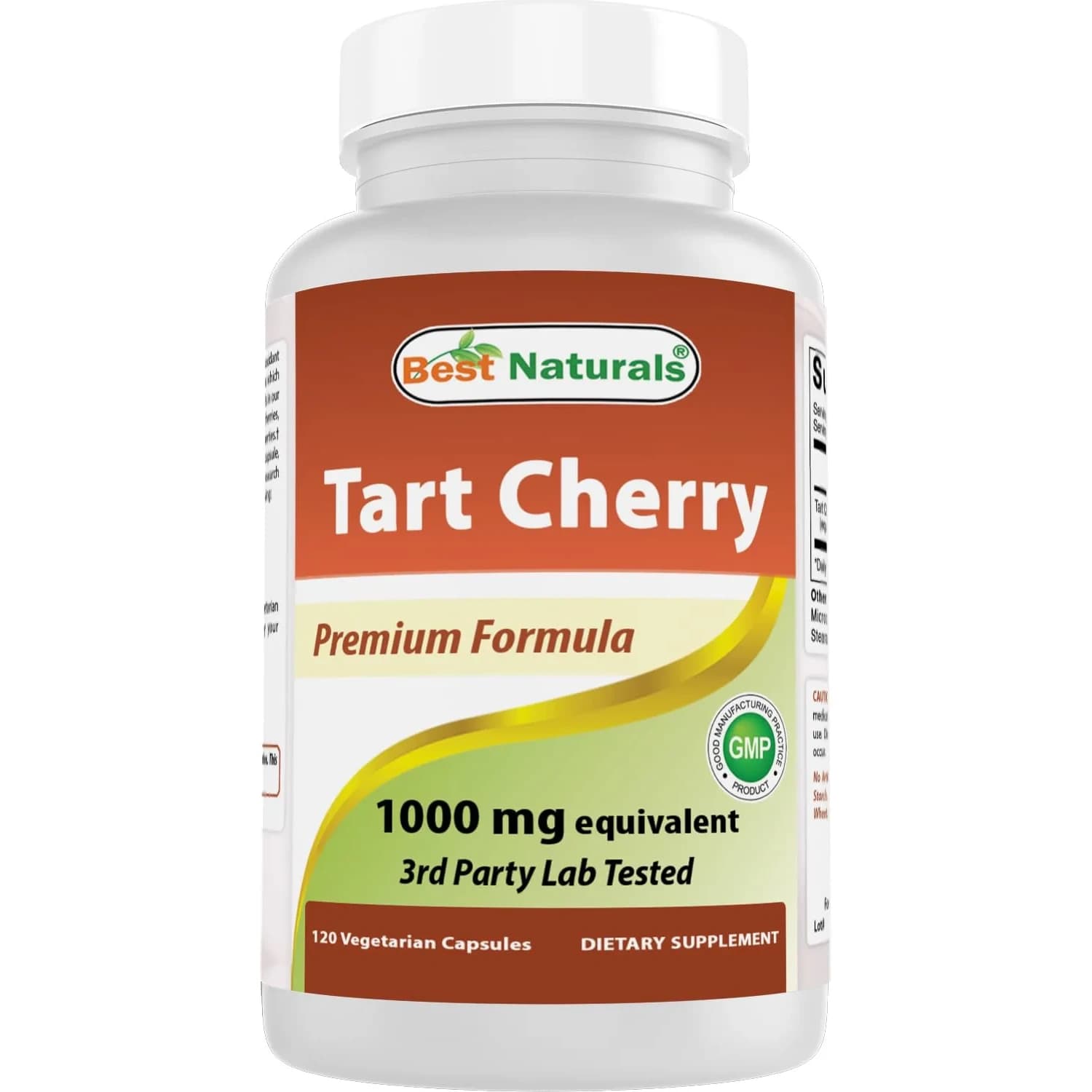 Best Naturals Tart Cherry Extract 1000 mg Non-GMO Veggie Capsules | Promotes Healthy Sleep Cycle & Joint Function - main product image