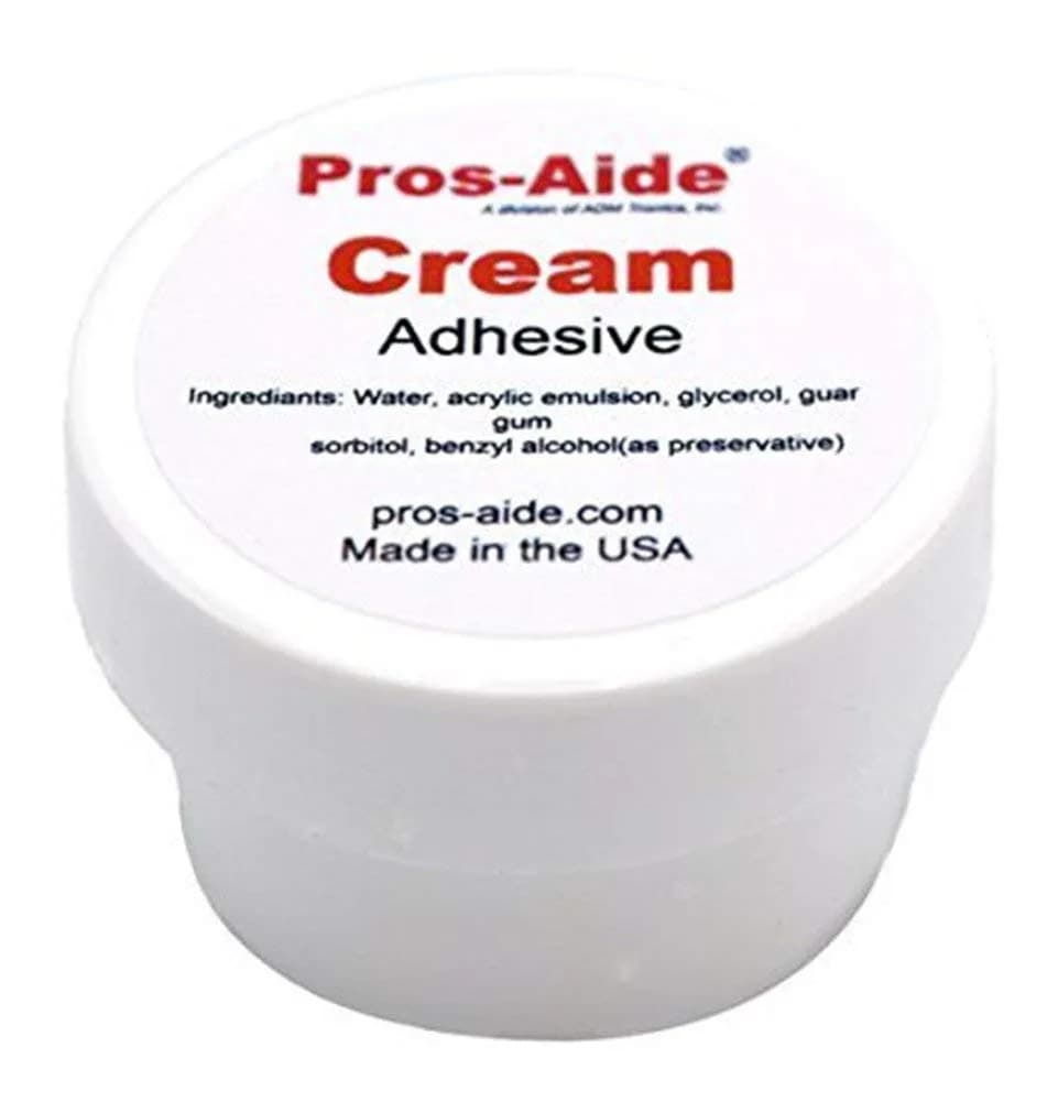 Pros-aide Cream Adhesive 0.5 Oz | Heavy Viscosity, Repair & Seam Filler - main product image