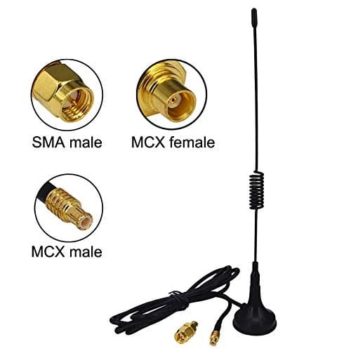 onelinkmore ADS-B Antenna 1090MHz 2.5dBi MCX + MCX-SMA Adapter, Magnetic Aerial | Omni-directional Reception thumbnail 4