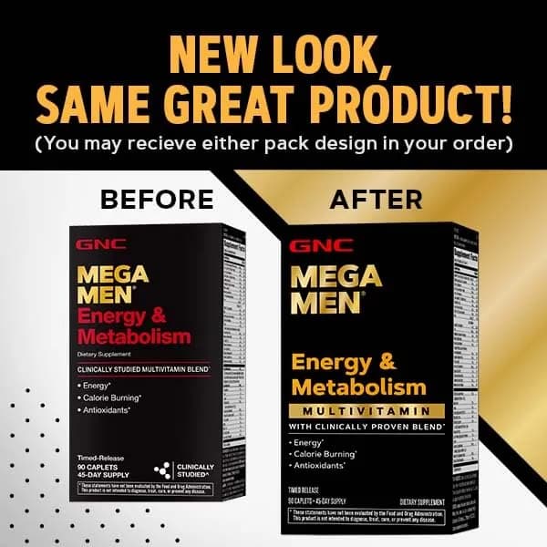 GNC Mega Men Energy & Metabolism Multivitamin 90 Count thumbnail 5