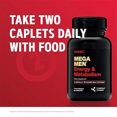 GNC Mega Men Energy & Metabolism Multivitamin 90 Count thumbnail 7
