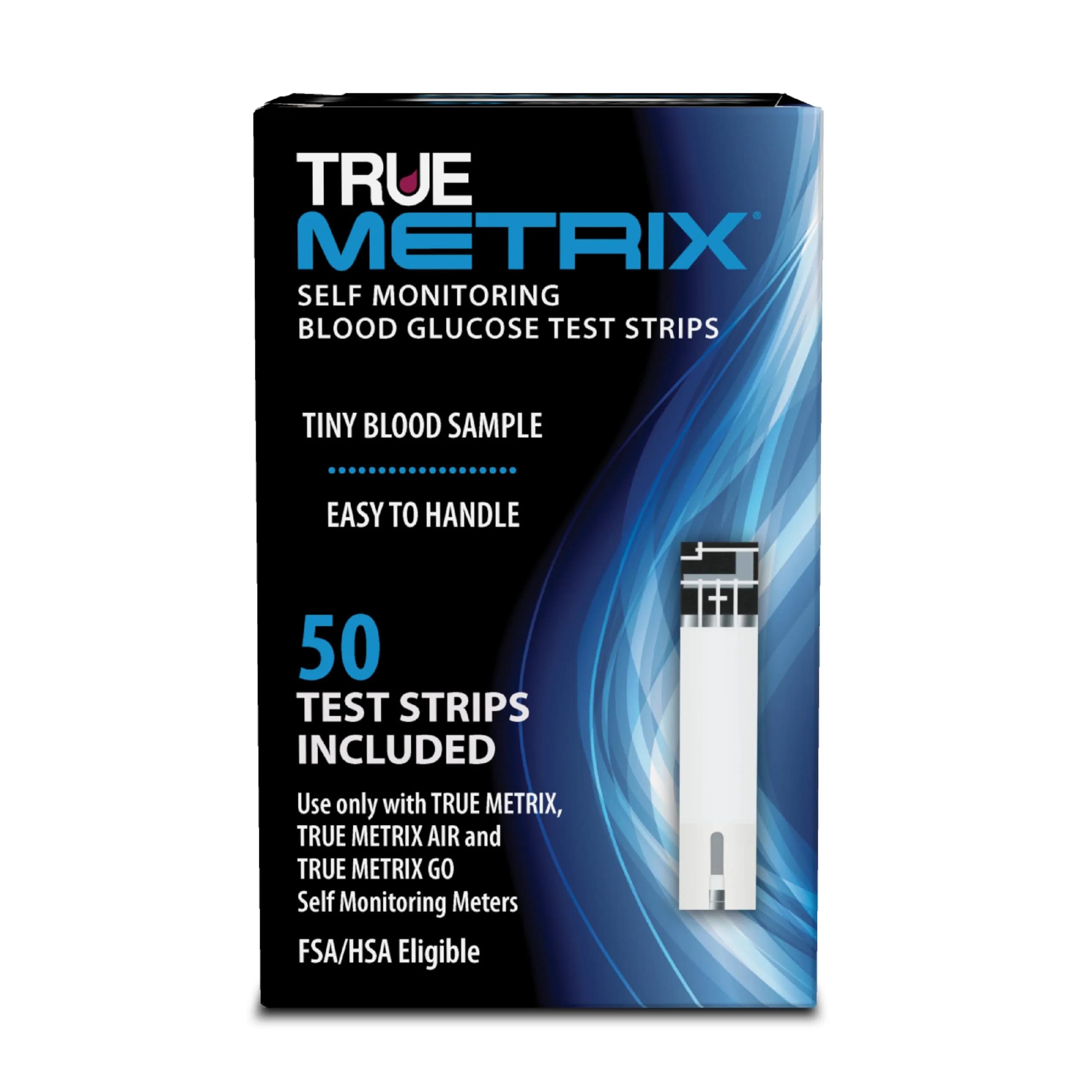 TRUE METRIX Blood Glucose Test Strips 50 Count | Fast & Reliable for Diabetes Monitoring