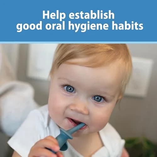 Dr. Brown's Infant-to-Toddler Toothbrush and Toothpaste Set, Blue Elephant, 40g (1.4oz) | BPA-Free, Fluoride-Free Oral Care for Ages 0-3 thumbnail 7