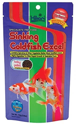 Hikari Sinking Goldfish Excel Fish Food 3.8 oz. (110g) | Supports Color & Growth thumbnail 1