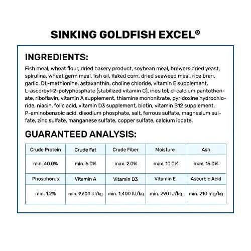 Hikari Sinking Goldfish Excel Fish Food 3.8 oz. (110g) | Supports Color & Growth thumbnail 3