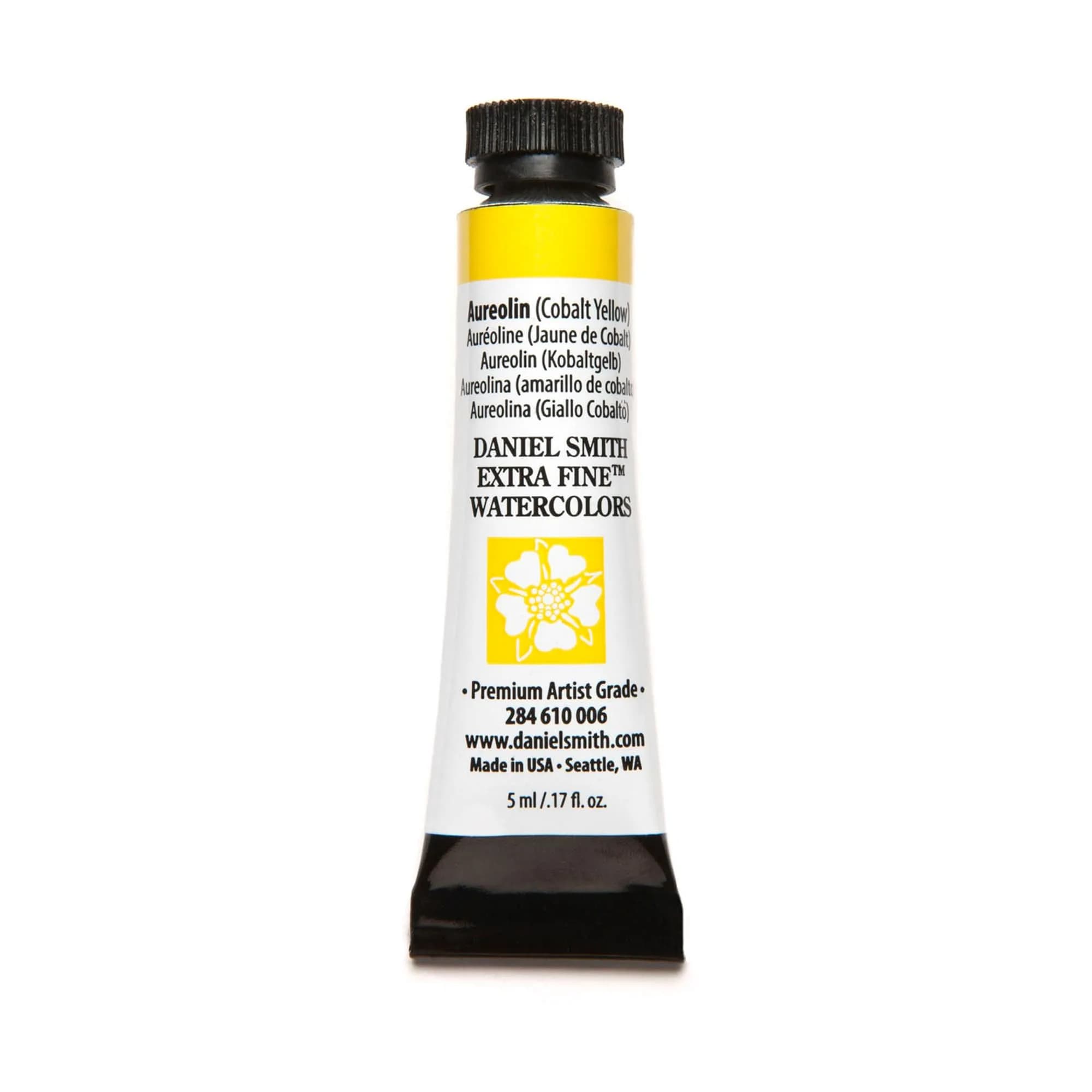 Daniel Smith Extra Fine Watercolor Paint 5ml Tube Alizarin Crimson | Lightfast, Unique Colors, USA Made — 0.17 Fl Oz