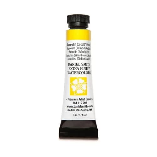Daniel Smith Extra Fine Watercolor Paint 5ml Tube Aureolin (Cobalt Yellow) | Lightfast, Transparent, Unique Colors thumbnail 1