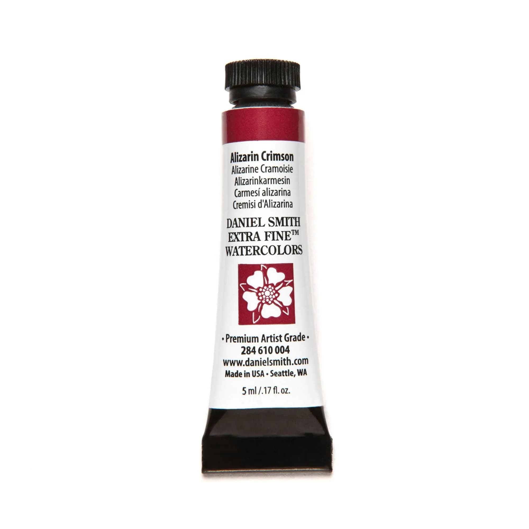 Daniel Smith Extra Fine Watercolor Paint 5ml Tube Alizarin Crimson | Lightfast, Unique Colors, USA Made - main product image
