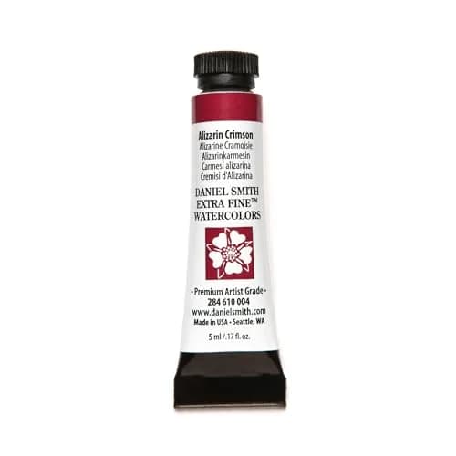 Daniel Smith Extra Fine Watercolor Paint 5ml Tube Alizarin Crimson | Lightfast, Unique Colors, USA Made thumbnail 1