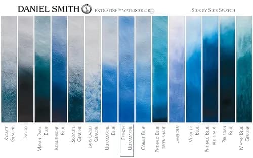 Daniel Smith Extra Fine Watercolor Paint 5ml Tube French Ultramarine | Lightfast, Granulating, Unique Colors thumbnail 3