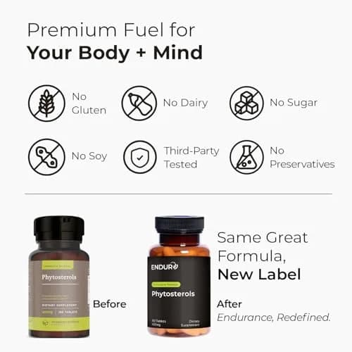 Endurance Products Phytosterols 450mg | Cholesterol & Prostate Support, 180 Tablets thumbnail 3