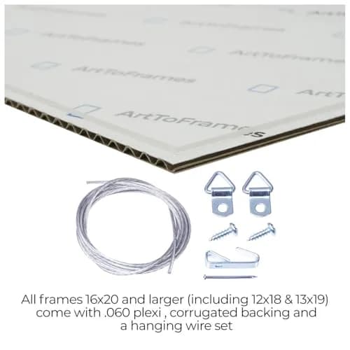 ArtToFrames Gray Oak Picture Frame 6x23 Inch (15x58 cm) | Custom Poster Frame with Acrylic thumbnail 6