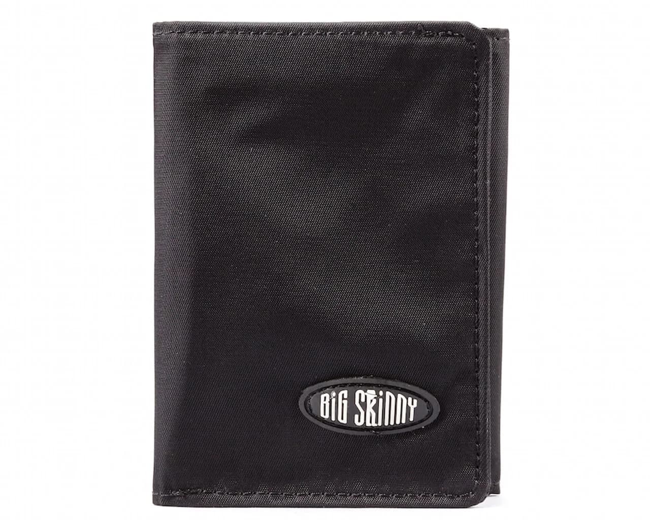 Big Skinny RFID Blocking Tri-Fold Slim Wallet Holds Up to 25 Cards Black | Compact & Durable