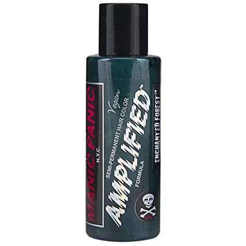 MANIC PANIC Amplified Green Semi-Permanent Hair Dye, Enchanted Forest | Long-Lasting, Vegan, PPD & Ammonia Free (4 Fl Oz) thumbnail 1