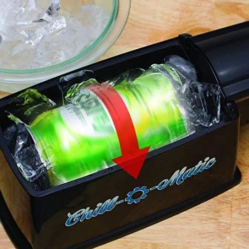 Chill-O-Matic Instant Beverage Cooler – Chill 12 oz Soda & Beer Cans in 60 Seconds – Portable Electric Drink Chiller for Tailgating, BBQs, Camping & Parties (Black) thumbnail 5