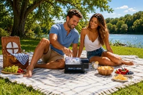 Chill-O-Matic Instant Beverage Cooler – Chill 12 oz Soda & Beer Cans in 60 Seconds – Portable Electric Drink Chiller for Tailgating, BBQs, Camping & Parties (Black) thumbnail 7
