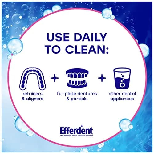 Efferdent Complete Clean Denture Cleaner Tablets 126 Count | Kills 99.99% Bacteria thumbnail 3