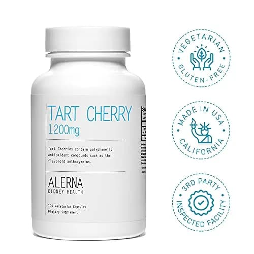 Alerna Kidney Health Tart Cherry Extract 1200 mg Dietary Supplement | Antioxidant Support for Daily Wellness thumbnail 7