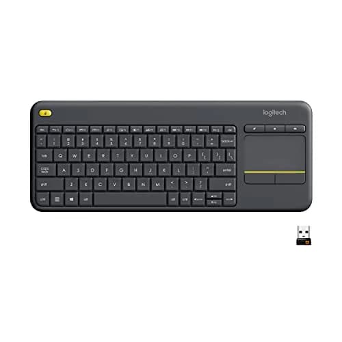 Logitech K400 Plus Wireless Touch TV Keyboard for PC-Connected TV | Long-lasting, Comfortable Control (70-120 chars) thumbnail 1