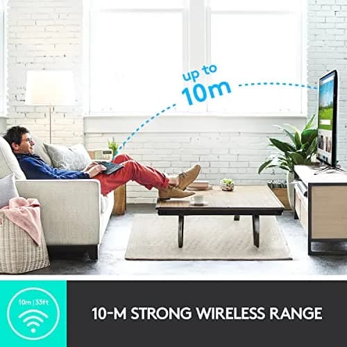 Logitech K400 Plus Wireless Touch TV Keyboard for PC-Connected TV | Long-lasting, Comfortable Control (70-120 chars) thumbnail 3
