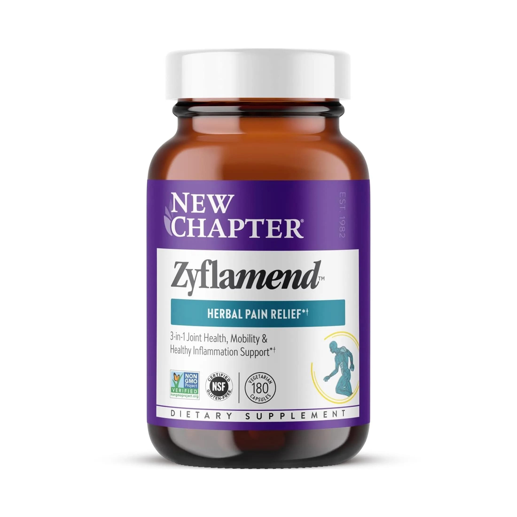 New Chapter Zyflamend Joint and Inflammation Supplement 60 Vegetarian Capsules | Supports Healthy Inflammation Response — capsules