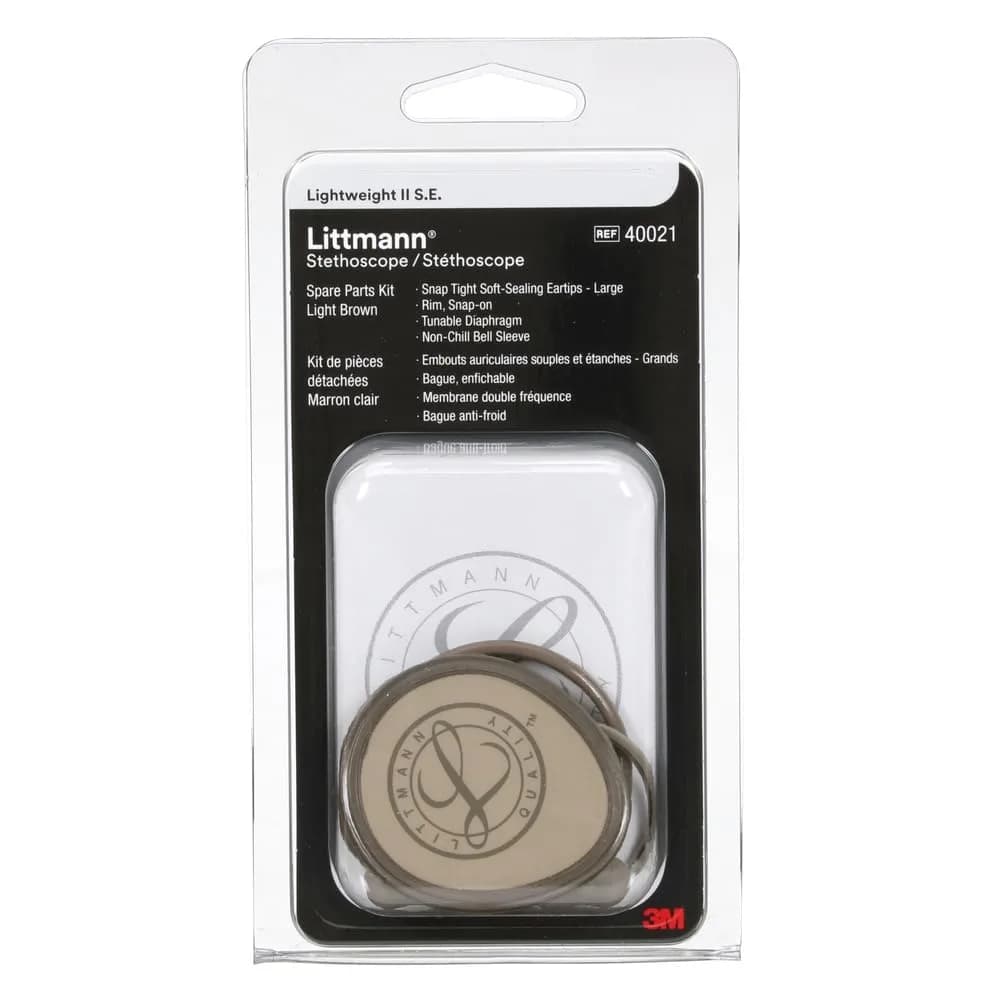 Littmann Spare Parts Kit for Lightweight II S.E., 40021, Light Brown | Compatible with Lightweight II S.E. | Includes Eartips & Diaphragm - main product image