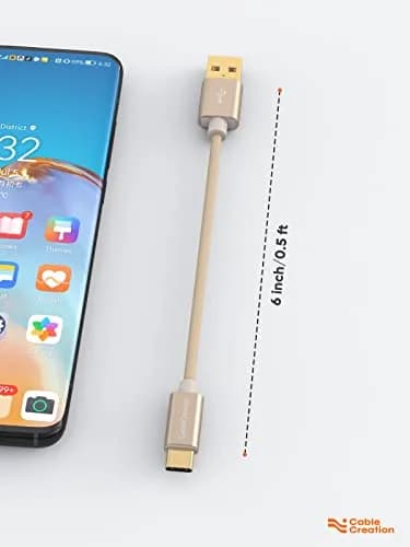 CableCreation Short USB A to USB C Cable 6 inch (15cm) | 60W Fast Charging & 480Mbps Data Sync thumbnail 7