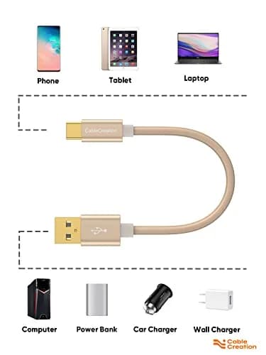 CableCreation Short USB A to USB C Cable 6 inch (15cm) | 60W Fast Charging & 480Mbps Data Sync thumbnail 9