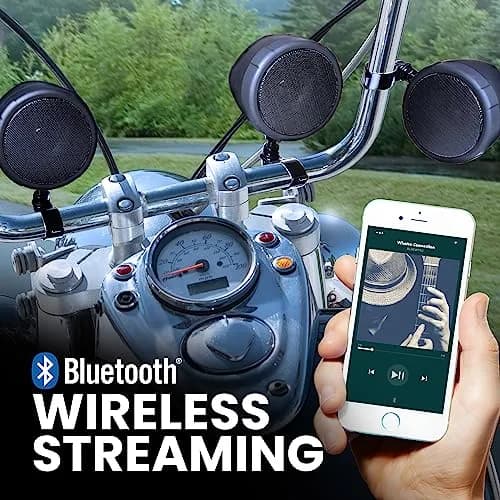 BOSS Audio Systems MCBK470B 3 Inch Motorcycle Speakers & Class D Amplifier | Weatherproof Bluetooth Sound System thumbnail 6
