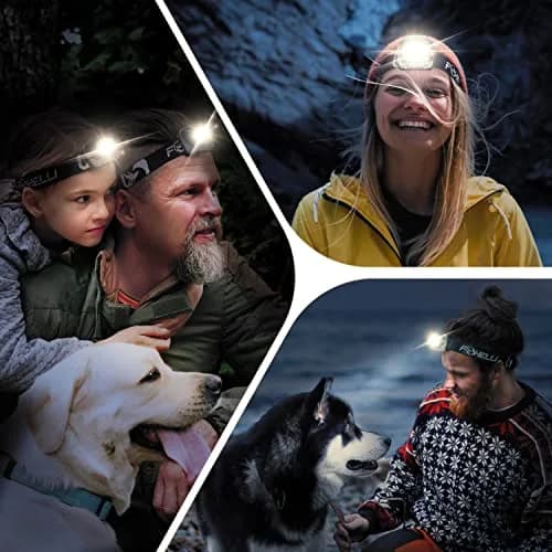 Foxelli MX20 LED Headlamp 165 Lumens (3.2 oz / 90.7 g) | Bright White & Red Light for Camping, Hiking, Running thumbnail 6