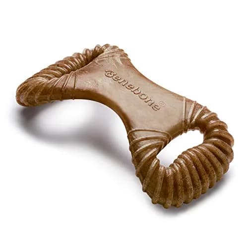 Benebone Dental Durable Dog Chew Toy for Aggressive Chewers, Real Bacon, Made in USA, Medium thumbnail 1