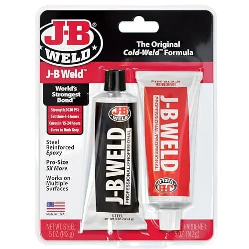 J-B Weld Steel Reinforced Epoxy 295ml (10 oz) | Professional Cold Weld Adhesive for Metal, Plastic, Wood & More thumbnail 1