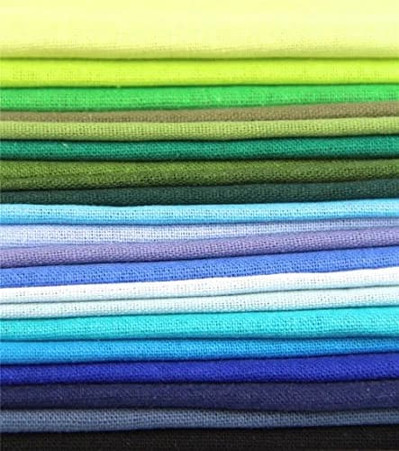 RayLineDo Linen Fabric Squares 10cm x 10cm | 50 Color Patchwork Bundle for Crafts thumbnail 4