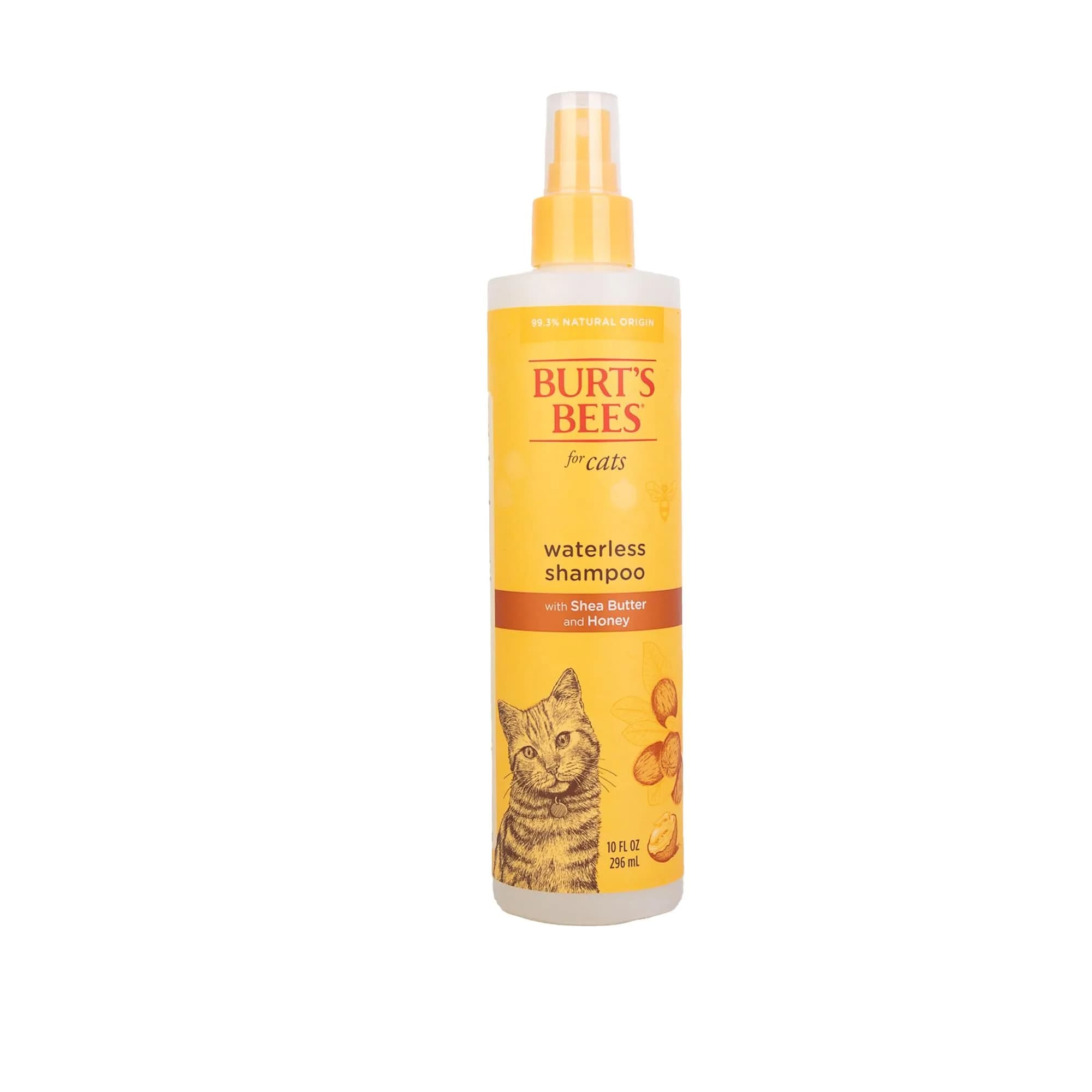 Burt's Bees for Pets Waterless Cat Shampoo Spray 296ml (10 Fl Oz) | Gentle No-Rinse Formula for Cats - main product image