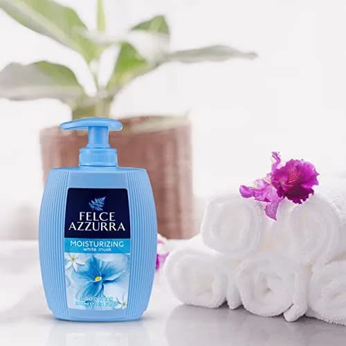 Felce Azzurra White Musk Delicate Essence Liquid Soap 299.88ml (10.14 Oz) | Gentle Cleansing for All Skin Types thumbnail 2