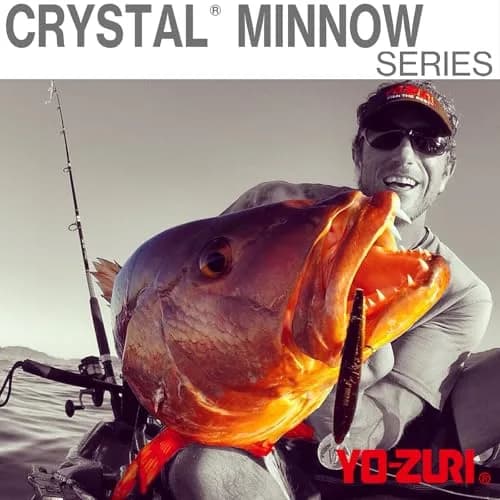 Duel Crystal Minnow Deep Diver 130mm (5.25in) Silver Black | Trolling Lure for Bass & Game Fish thumbnail 4