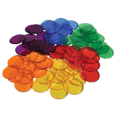 Learning Advantage 0.75" Transparent Counters | Set of 1000 for Early Math Skills thumbnail 1