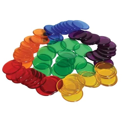 Learning Advantage 0.75" Transparent Counters | Set of 1000 for Early Math Skills thumbnail 5
