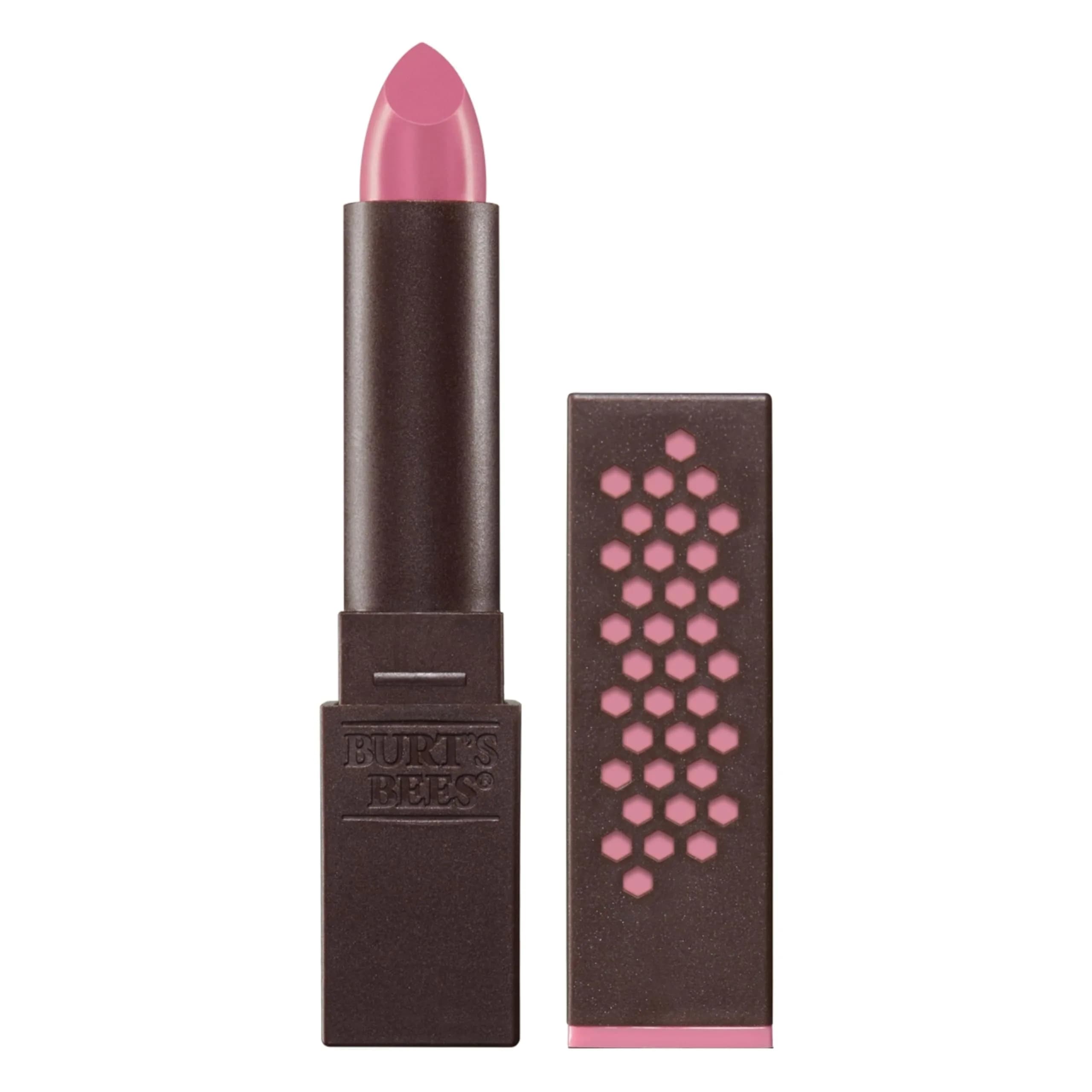 Burt's Bees Natural Lipstick Iced Iris | 8-Hour Moisture & Satin Finish (70-120 chars) - main product image