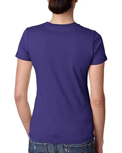 Next Level Boyfriend Jersey T-Shirt Purple Rush Large | Relaxed Fit 100% Cotton thumbnail 2