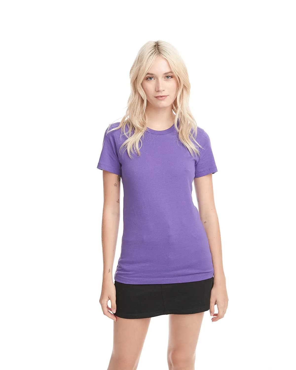 The Next Level Signature Style Boyfriend Jersey T-Shirt Ivory XX-Large | Relaxed Fit Cotton Blend — Purple Rush / XX-Large