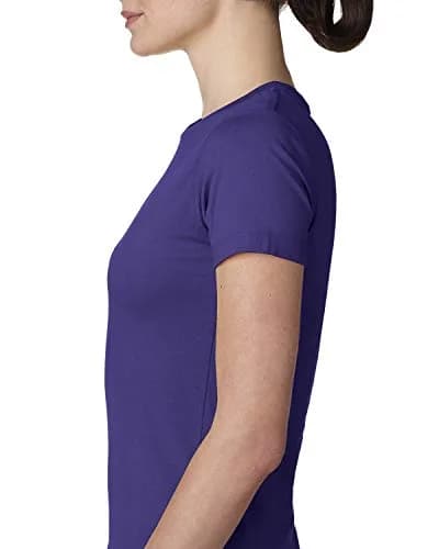 The Next Level Women's Boyfriend Tee Purple Rush 2X-Large | Relaxed Fit Cotton T-Shirt thumbnail 3