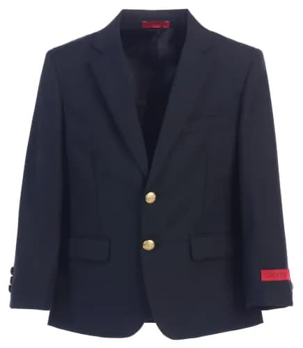 Gioberti Boys Formal Blazer Jacket, Fully Lined, Navy, Size 10 | Classic Single-Breasted Design thumbnail 1