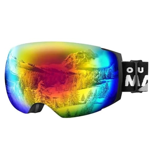 OutdoorMaster Ski Goggles PRO OTG Snow Goggles with Interchangeable Lens 19.6cm (7.7in) | Frameless Wide View thumbnail 1