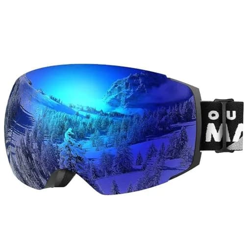 OutdoorMaster Ski Goggles PRO Frameless Spherical Lens | VLT 15% Blue, 20.5 cm (8.27 in) thumbnail 1
